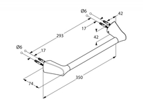 Bara sprijin pentru cada Kludi, Amba, crom